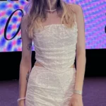 Elegant Women's Lace-Up Maxi Skirt Set Wedding Guest photo review