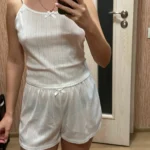 Y2 K Fairy Kawaii Crop Top & Button Shorts Set - 2000 s Aesthetic photo review