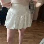 Women High Waist Bubble Mini Skirt Summer Beach Vacation Streetwear photo review