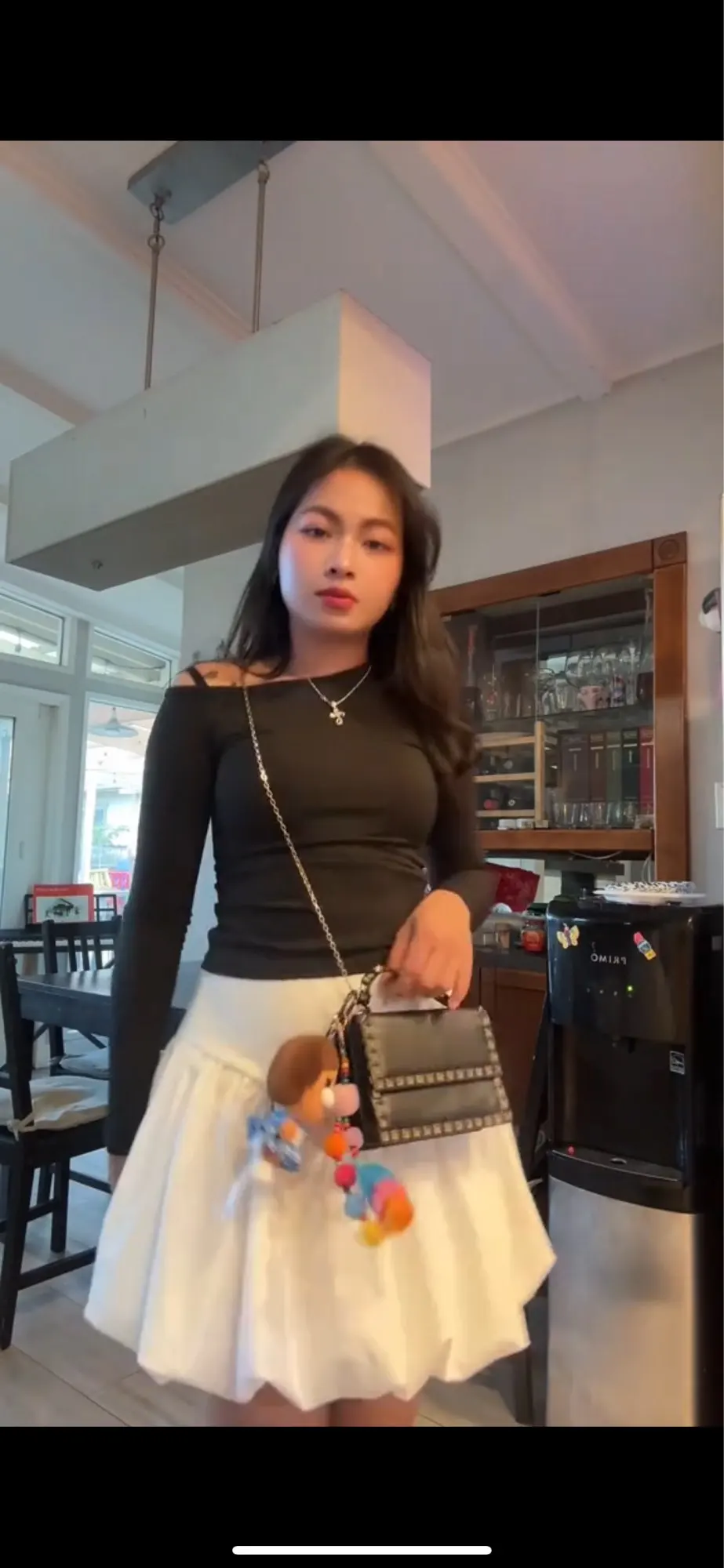 Women High Waist Bubble Mini Skirt Summer Beach Vacation Streetwear photo review