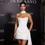 Luxurious Satin Corset Dress Strapless Asymmetrical Scarf photo review