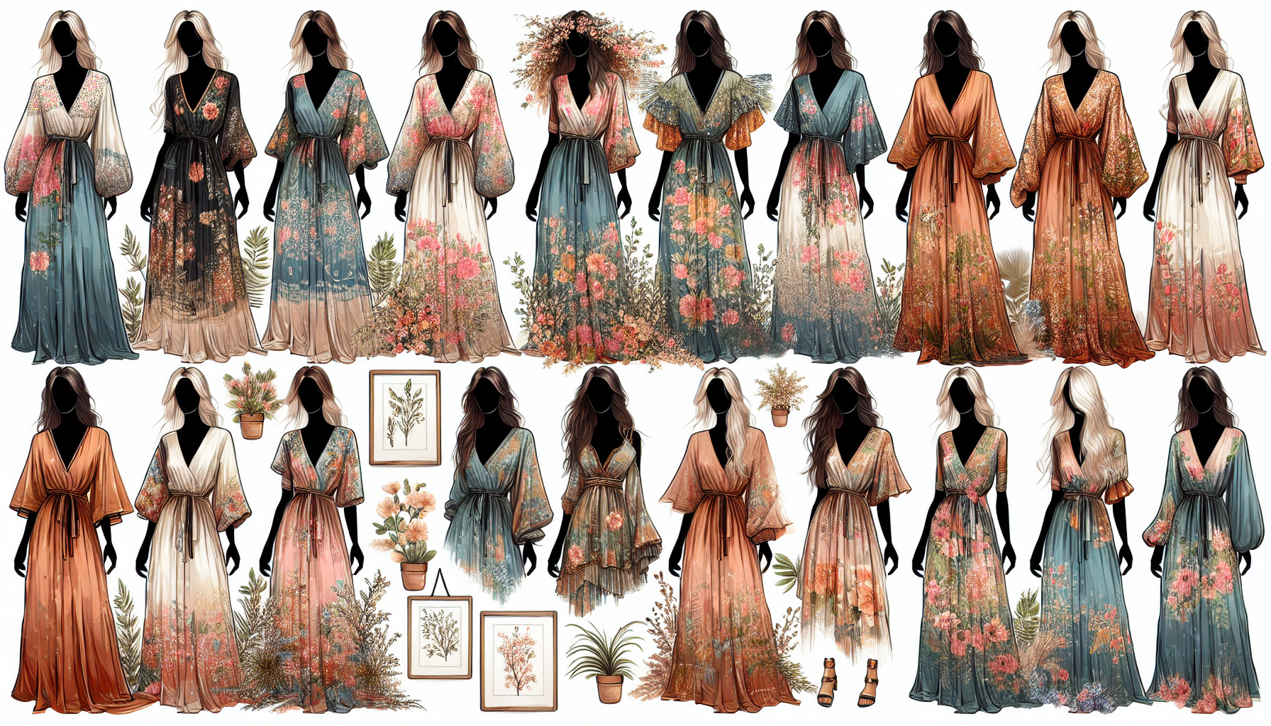 floral dresses for women maxi style ideas