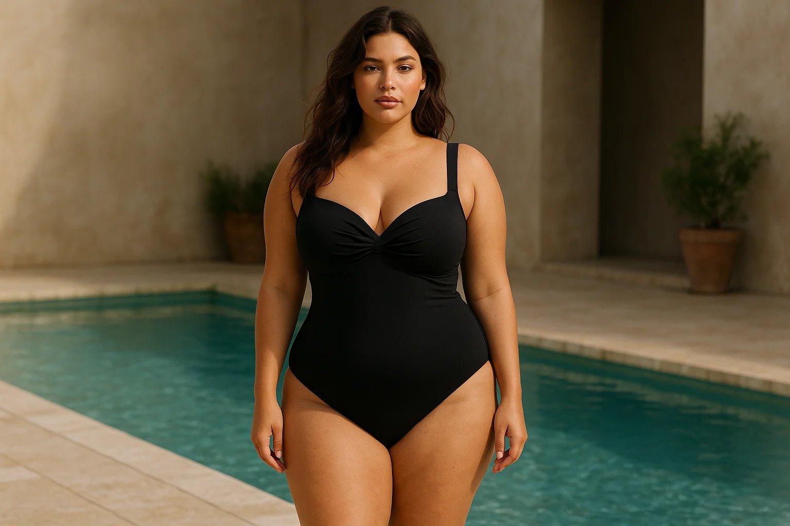 Fashionable Curved Swimwear For Women Outfit Ideas