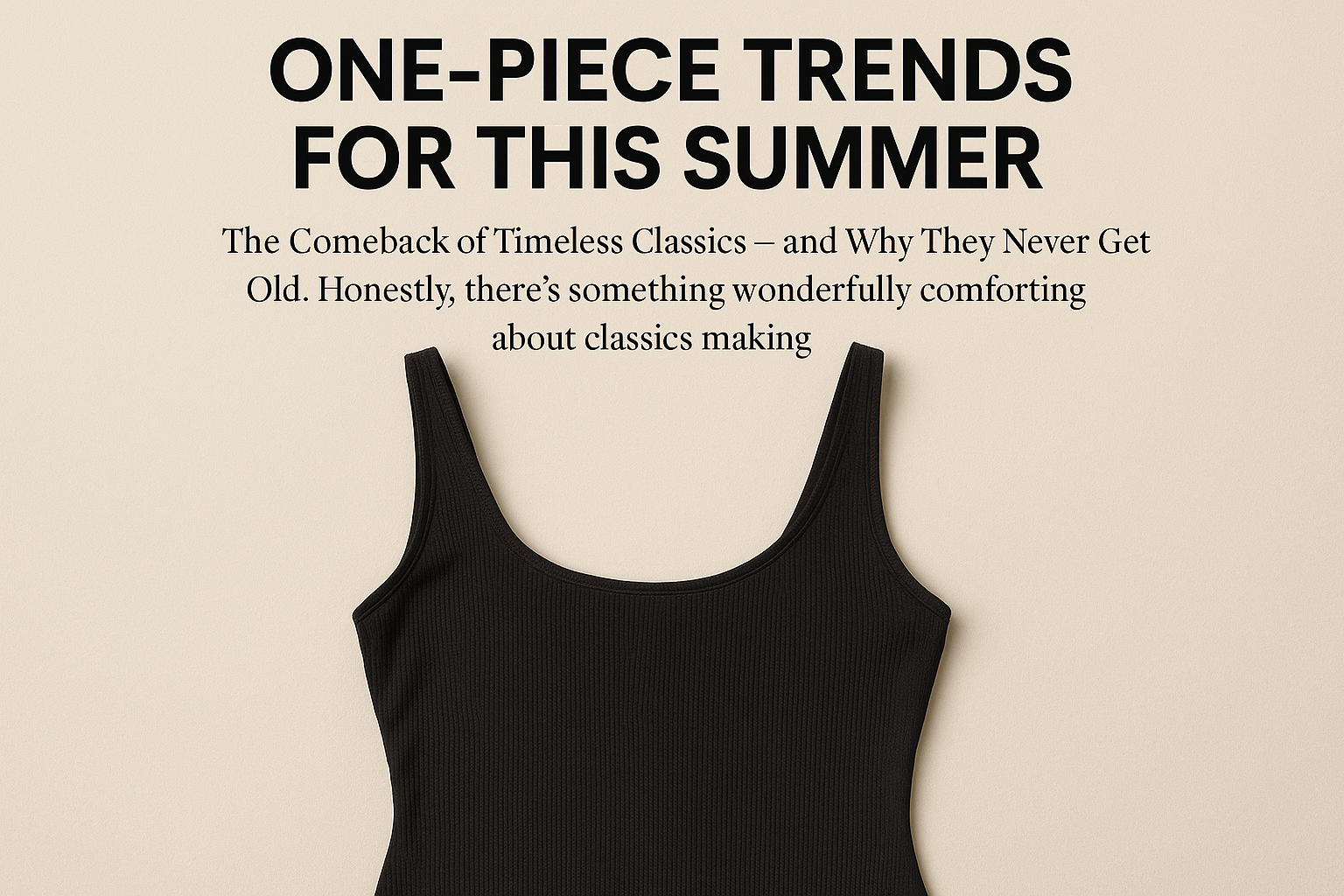 One-Piece Trends for This Summer