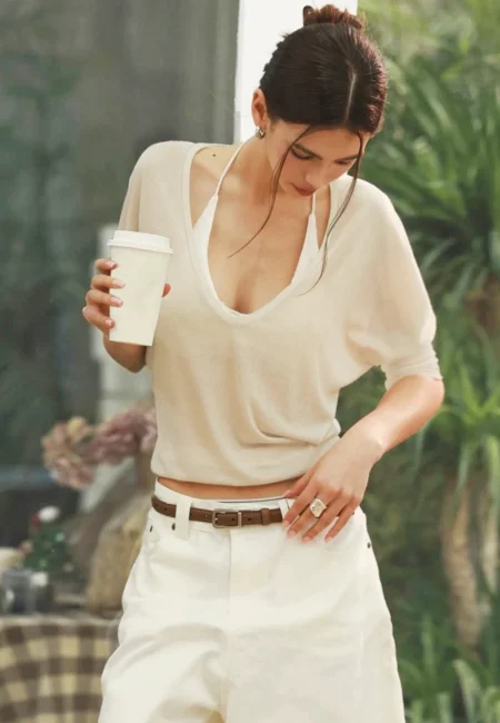 V-Neck Long Sleeve Tee: Effortless Style for Every Occasion