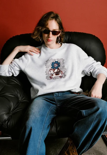 TOYOUTH Mengzhu Daji New Year Co branded Hoodie for Women Winter New Pellet Fleece Velvet Loose Year of the Horse Top