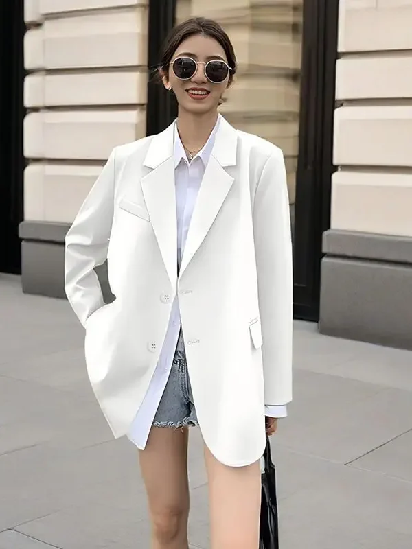 Moopsi 61 Spring High End Fashion New Women'S Korean Elegant Design Sense Suit Jacket Casual Long Sleeved Versatile Office Blazer Women