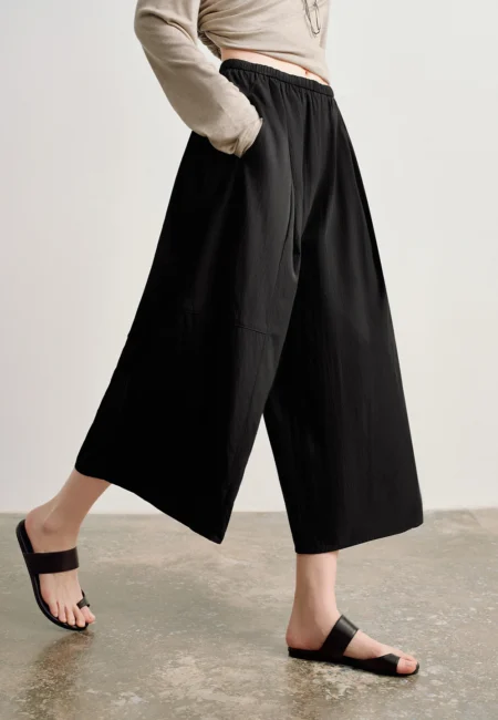 TOYOUTH Women 2026 Spring New Wide Leg Skort ming Accordion Pleated Commuter Skirts