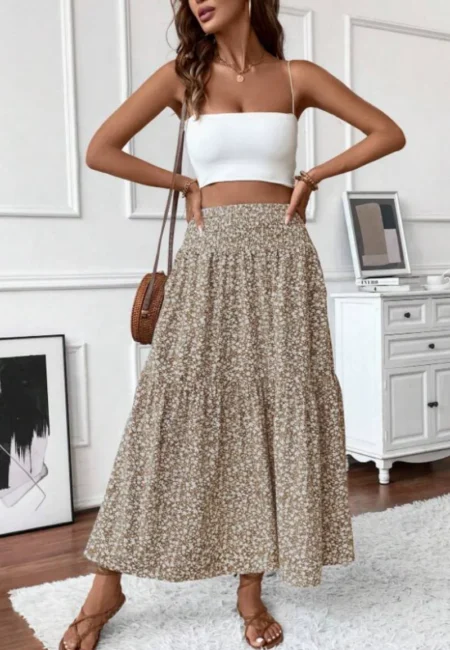 New women's small floral skirt/fresh and fashionable women's skirt