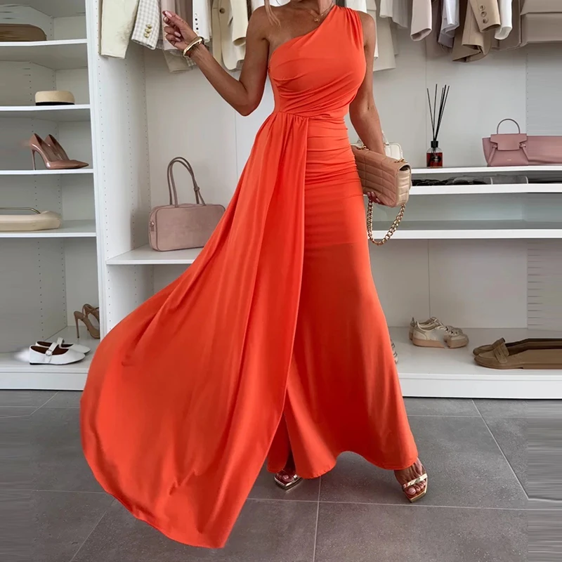 Kf-Sc180507B36D649A3A6B80C044D20D9257 Irregular Hem Elegant Sleeveless Evening Dress For Women