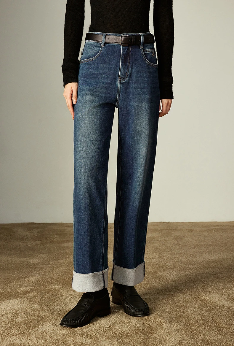 kf-Sca9df28dce524a69974e78feaf4eb9bdB TOYOUTH Women Egg Roll Pants Winter New Cuffed Ankle Lycra Elastic Brushed Cropped Trousers