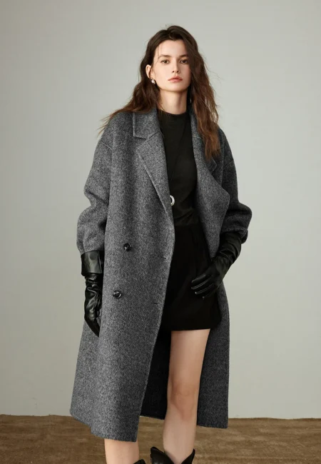 TOYOUTH Women Woolen Coats Winter New Luxury Camel Wool & Wool Outerwear Commuter High Intellectual Long Overcoats