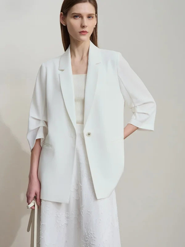 Refined Amii Minimalist Women's Blazer for Effortless Style