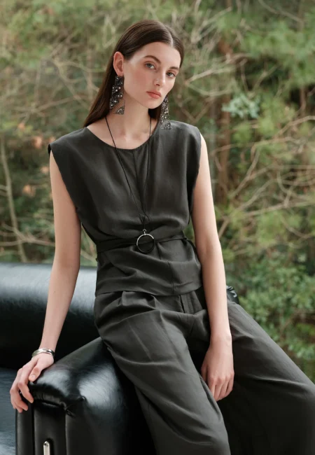 Romy Lyocell Linen Top Pants Two piece Set