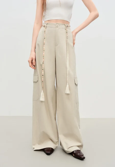 【Premium Series】 Loose Wide leg Pants Autumn New Style Casual High Waist Overalls 25FE13027