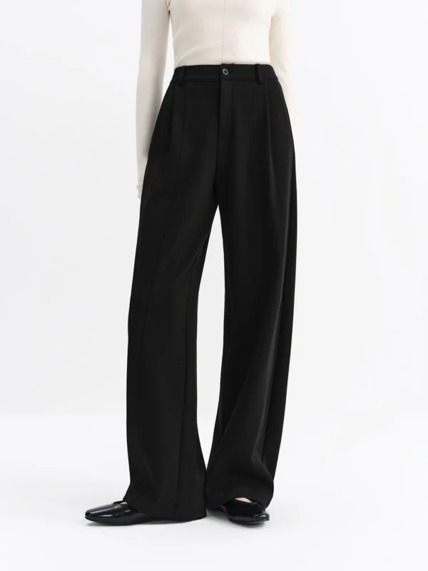 Black Oversized Casual Pants for Women