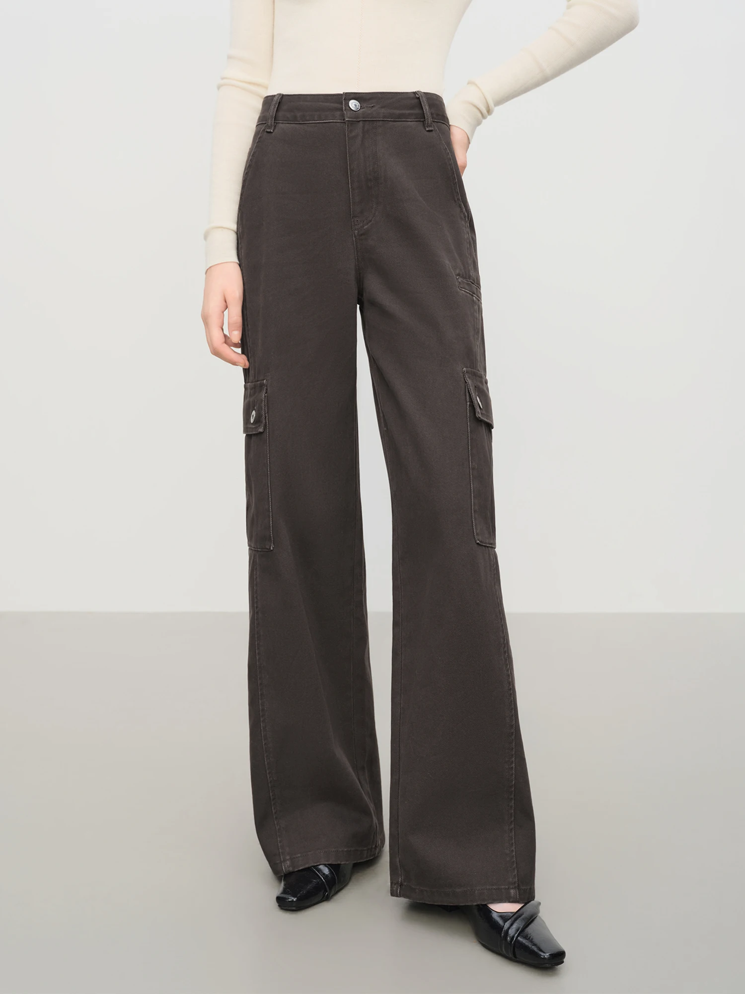 kf-Se96a9bb5c4ba4aaf87b77d82cecb7060z 【Premium Series】Designer Cargo Pants Vintage Straight Wide Leg Denim Trousers High Waist Jeans with Pocket Streetwear