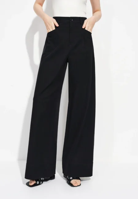 2026 New Spring Women's Straight Leg Wide Pants High Waist Office Trousers for Casual Workwear Loose Fit Flowy Lounge Pants