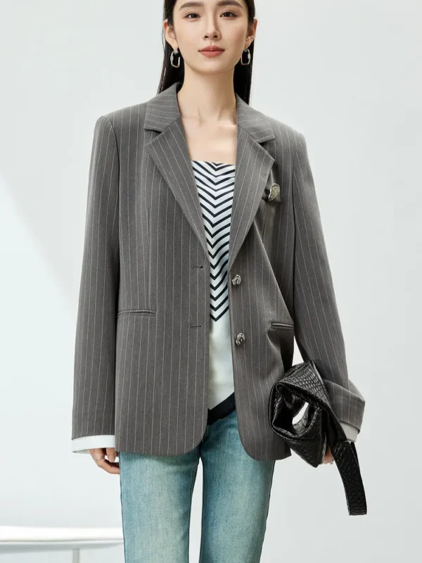 SENTUBILA Blazer Women Spring Black Suit Jackets Office Business Workwear Casual Blazers Coat Female Outerwear Clothing