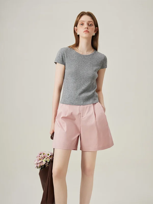 Summer Casual Versatile Women Shorts Summer New High Waist Short Pants Classic Shorts For Female 24FS12277