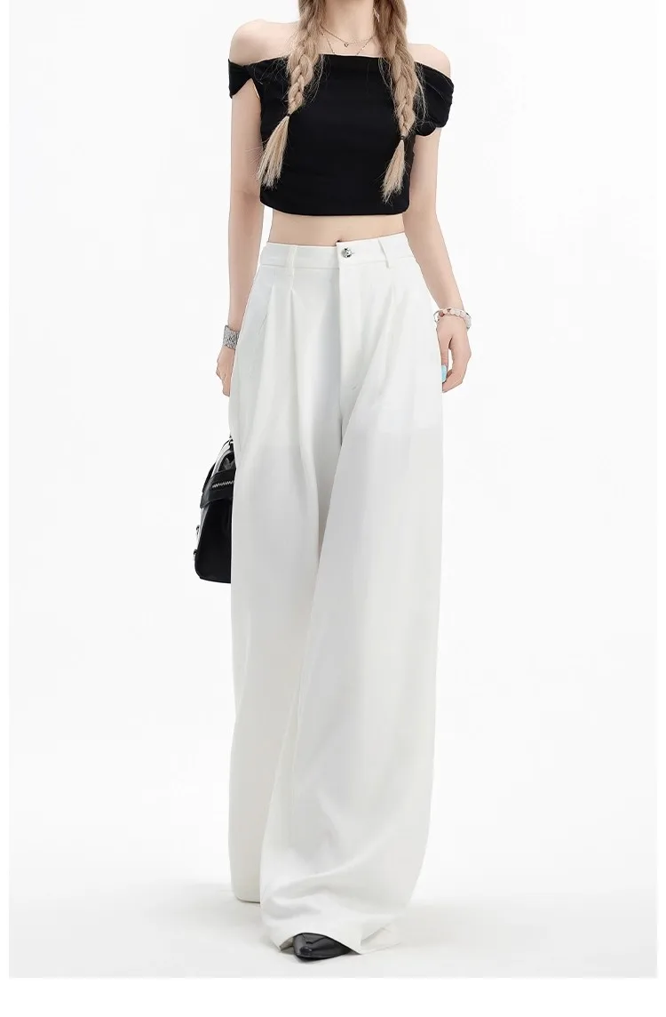Women Suit Pants Lady Classic Fashion Trousers Female Comfortable Straight Leg Pants Mom Korean Casual Baggy Long Slacks Women Suit Pants Lady Classic Fashion Trousers Female Comfortable Straight Leg Pants Mom Korean Casual Baggy Long Slacks