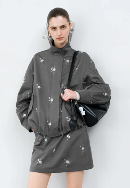 FSLE 【Premium Series】 Sequined Short Jacket Skirt Set New Design Chic Jacket For Women New Year Style 25FS11124