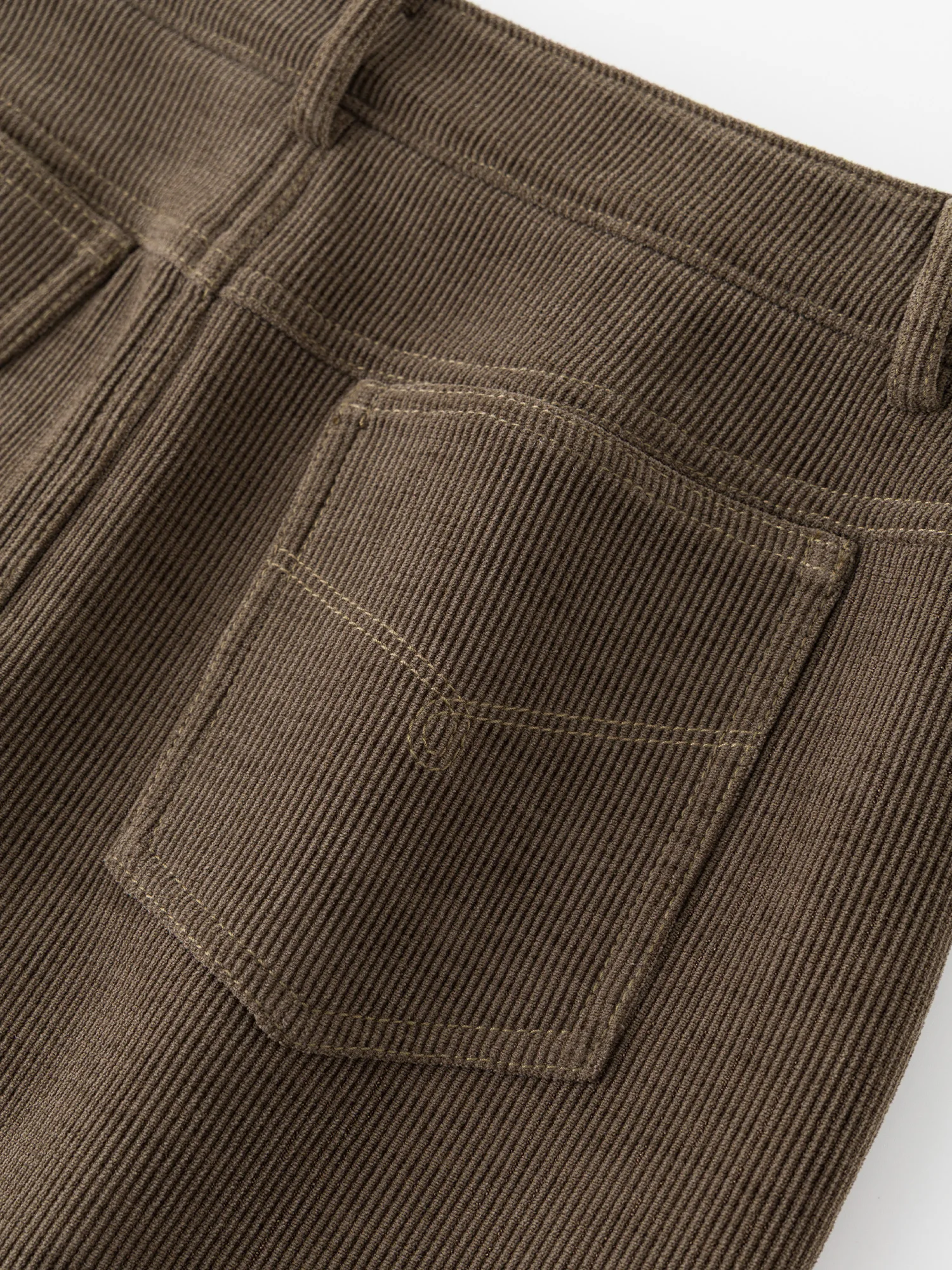 FSLE Retro Coffee Brown Straight Cut Corduroy Skirt Women's Winter New Arrival Elegant Commuting Vintage Skirt Midi Dress