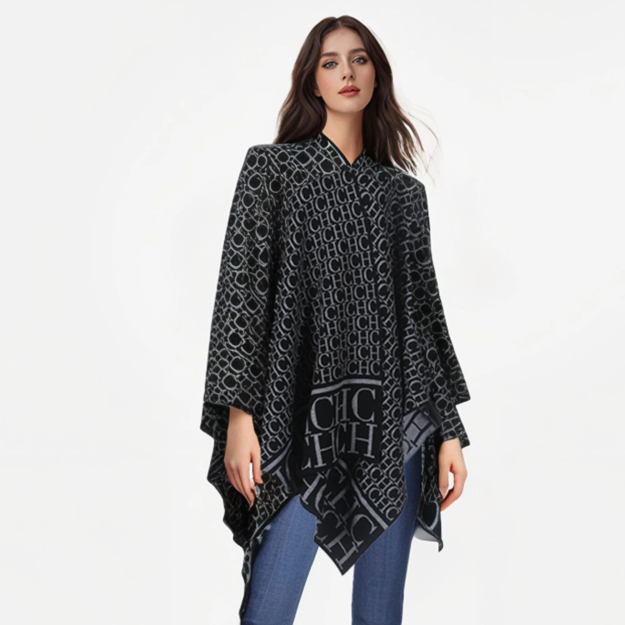New Women Capes Autumn Winter Double Sided Wearing Warm Scarf Shawl Fashion Female Ponchos Comfortable Women Capes New Women Capes Autumn Winter Double Sided Wearing Warm Scarf Shawl Fashion Female Ponchos Comfortable Women Capes